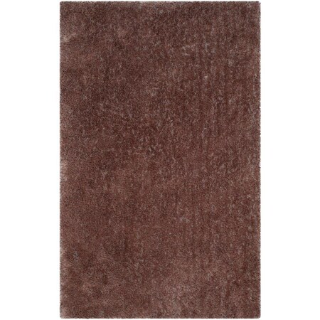 Safavieh 2 x 3 ft. Luxe Shag Hand Tufted Rug, Brown - Accent SGX160D-2